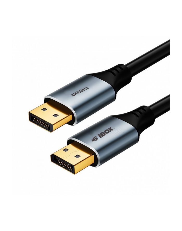 ibox Kabel DisplayPort 4k60Hz złota wtyczka 1m główny