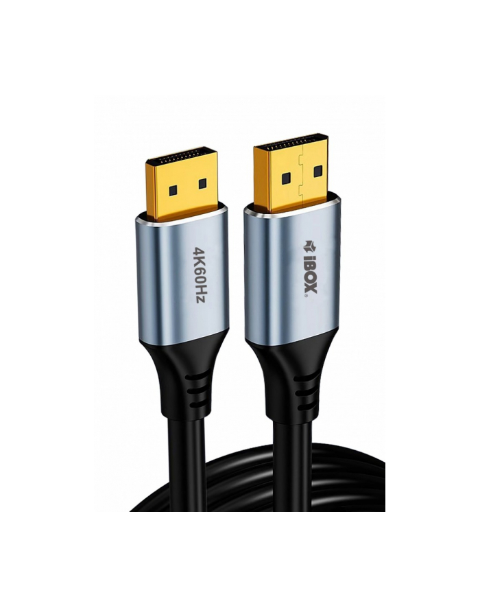 ibox Kabel DisplayPort 4k60Hz złota wtyczka 2m główny