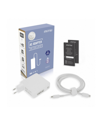 mitsu Zasilacz ładowarka do laptopa 100W USB-C 5V-9V-12V-15V/3A, 20V-28V/5A PD