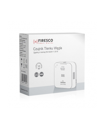 firesco Czujnik tlenku węgla FCO-850 SA, autonomiczny czujnik tlenku węgla, czadu, trwałość 10 lat nr 2
