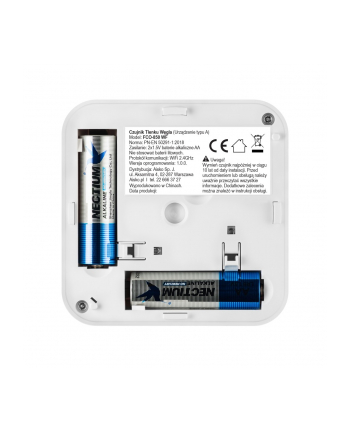 firesco Czujnik tlenku węgla Tuya/WiFi FCO-850 WF, czujnik tlenku węgla z komunikacja WiFi, Tuya / Smart Life, autonomiczny czujnik tlenku nr 1