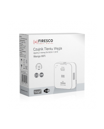 firesco Czujnik tlenku węgla Tuya/WiFi FCO-850 WF, czujnik tlenku węgla z komunikacja WiFi, Tuya / Smart Life, autonomiczny czujnik tlenku nr 2