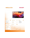 sharp Monitor wielkoformatowy MultiSync E659 65 '' UHD 16/7 350cd/m2 - nr 9