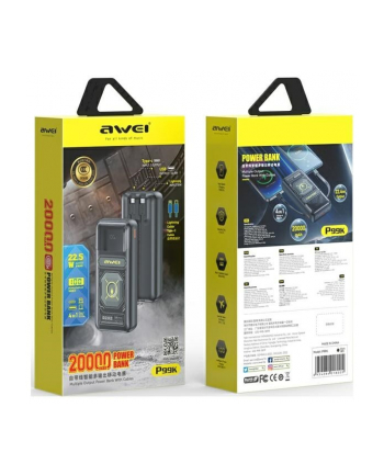 awei Powerbank P99K 22,5W 20000mAh czarny