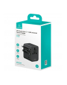 usams Ładowarka travel adapter 17W CC308 USB-C + USB-A 4w1 US/AU/EU/UK czarna - nr 2