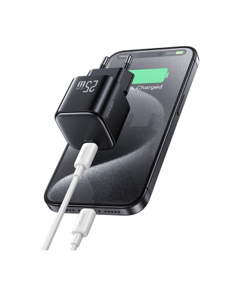 usams Ładowarka sieciowa JC Series CC289 25W GaN Fast Charger USB-C    czarna