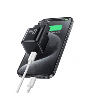 usams Ładowarka sieciowa JO Series CC260 20W USB-C + kabel USB-C/Lightning 1m biała