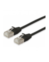 Equip Patchkabel Cat6A S/FTP 2xRJ45 7.00m czarny (SSTP) Slim (606128) - nr 10