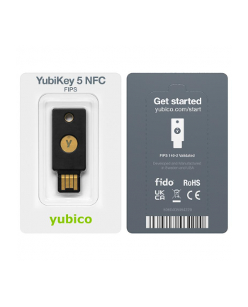 Yubico YubiKey 5 NFC FIPS: Klucz Bezpieczeństwa USB/NFC FIDO/U2F nr 1