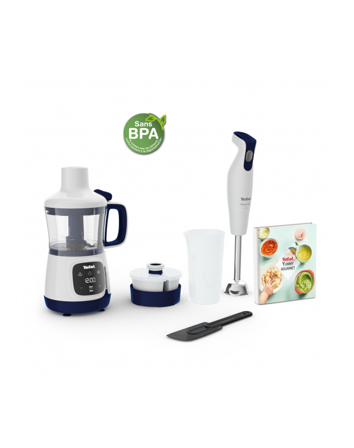 Blender Tefal HB55W430 Stand Mixer blue/white HB55W430 główny