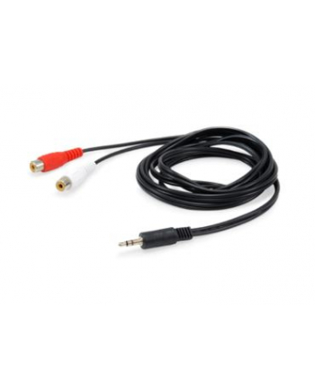 Equip Kabel Audio 250 M 2 X Rca 3.5Mm Czarny (147093)