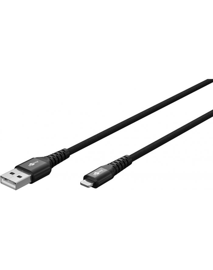 Goobay 74504 kabel Lightning 2 m Czarny główny