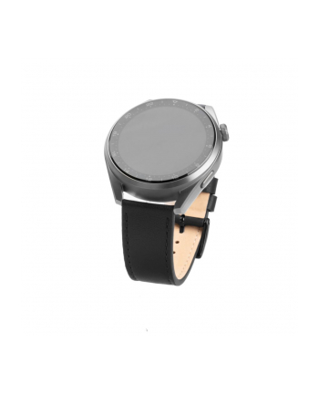 Fixed Leather Strap Do Smartwatch (20mm) Wide Black