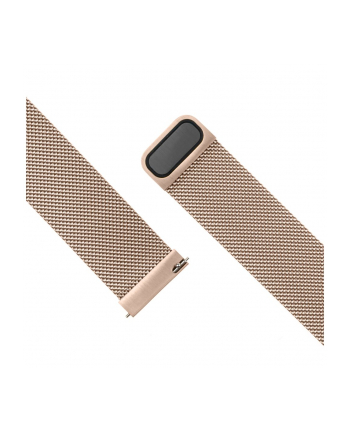 Mediolański Pasek Fixed Mesh Strap 18mm Do a, Różowozłoty