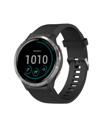 Silikonowy pasek Fixed Silicone Strap do Garmin QuickFit 20mm, czarny