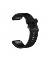 Silikonowy pasek Fixed Silicone Strap do Garmin QuickFit 20mm, czarny - nr 5