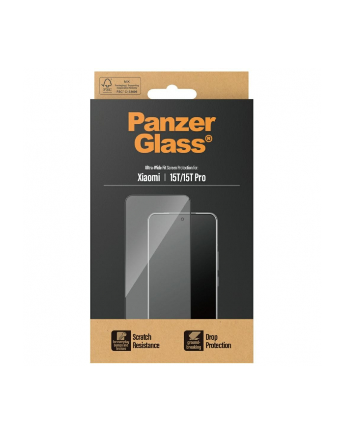 Panzerglass Szkło Ochronne Do Xiaomi 15T Pro Szybka Na Wyświetlacz Ekranu główny