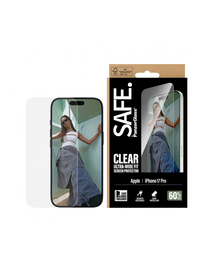 Panzerglass Safe. By Screen Protector Iphone 17 Pro Ultra-Wide Fit główny