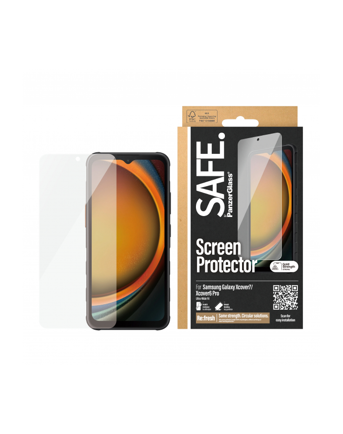 Panzerglass Safe Screen Protector Samsung Galaxy Xcover7 Ultra Wide Fit główny