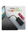 axagon Obudowa zewnętrzna aluminiowa EEM2-40G USB4 Gen 3x2 M.2 SSD NVMe 40Gbps passive, USB-C cable, silicon sleeve - nr 48
