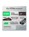 axagon Obudowa zewnętrzna aluminiowa EEM2-40G USB4 Gen 3x2 M.2 SSD NVMe 40Gbps passive, USB-C cable, silicon sleeve - nr 56