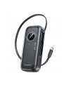 awei Powerbank PA-9 22,5W 10000mAh z kablem USB-C wbudowanym czarny - nr 1
