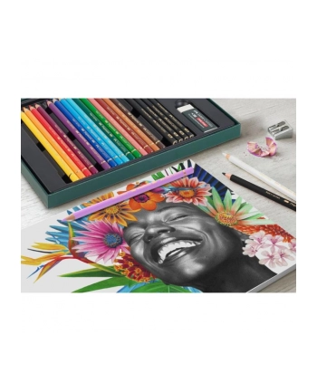 Faber-Castell Zestaw Prezentowy: Kredki Polychromos I Ołówki Pitt Graphite Mat 50 Elementów