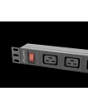 lanberg Listwa zasilająca rack PDU 19 '' 1U 16A 2M 4X C19 6X IEC C13 C20 czarna - nr 12