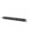 lanberg Listwa zasilająca rack PDU 19 '' 1U 16A 2M 4X C19 6X IEC C13 C20 czarna - nr 3