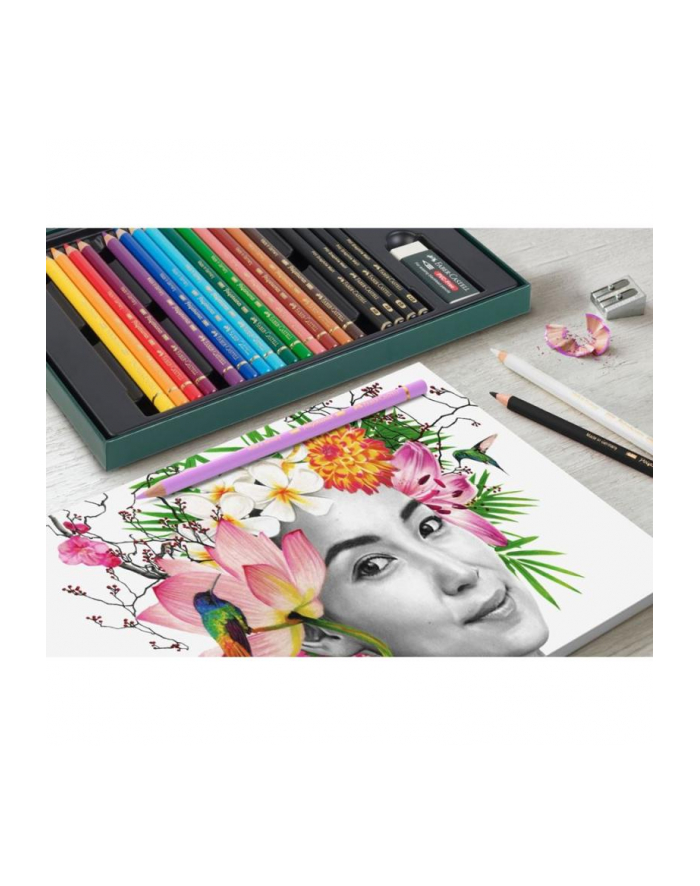 Faber Castell Zestaw Kredki Polychromos + Ołówki Pitt Graphite Matt 23szt. główny