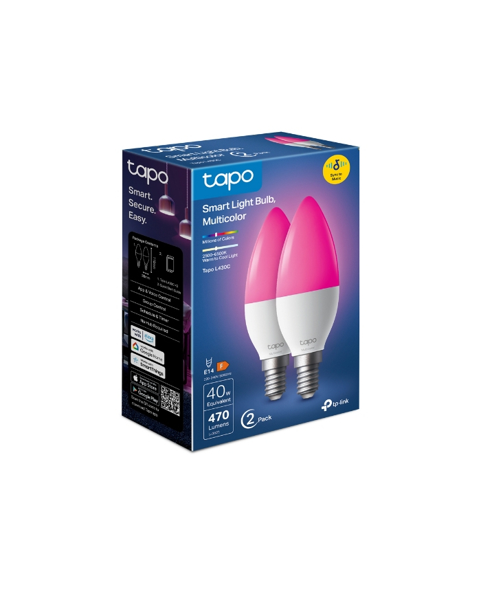 Lampa LED E14 kolorowa TP-Link Tapo L430C 2-pack główny
