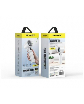 awei Mini wiatrak wentylator reczny F36 2200mAh biały