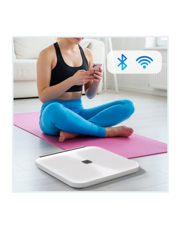 awei Waga do ciała SS1 bluetooth 5.0 wielofunkcyjna biała główny