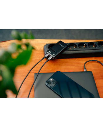 verbatim Ładowarka uniwersalna Fold n GO GaN 65W 2xUSB-C PD 3.0 PPS Czarna