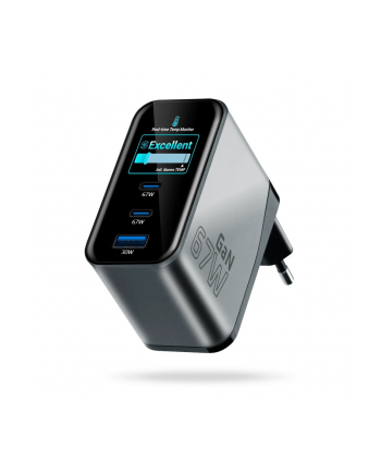 everactive Ładowarka sieciowa GaN QC4+ 67W SC-670Q 2x USB-C 1x USB