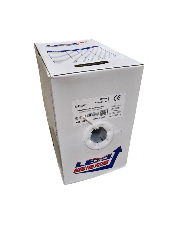 Lexi-Net Kabel UTP Cat5E, przewód, PVC, biały, 305m, pudełko (KLEXI65504AW) główny