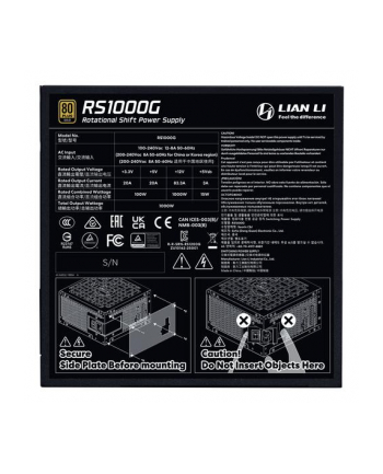 Lian Li RS Series 80 PLUS Gold 1000W (G9PRS1000GB000EU)
