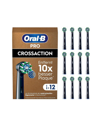 Oral-B Pro Cross Action Black Końcówki do szczoteczek elektrycznych 12 szt.