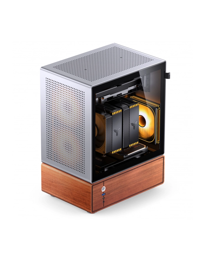 Jonsbo Obudowa PC, Midi-Tower, mATX, Szkło hartowane srebrny (T7SILVER) główny