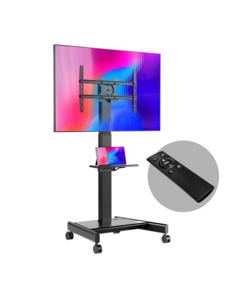 ONKRON TS1552E Mobilny stojak obczerwonyowo-nachylny do ekranu 43'';-75''; maks 70 kg czarny