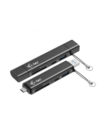 i-tec Czytnik kart USB-C/USB-A Dongle SD TF 2xUSB