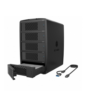 icybox System-RAID dla 5 HDD 2,5'/3,5' SATA, IB-RD3705-CU3 RAID 0,1,10,3,5, Single, Large, Clone