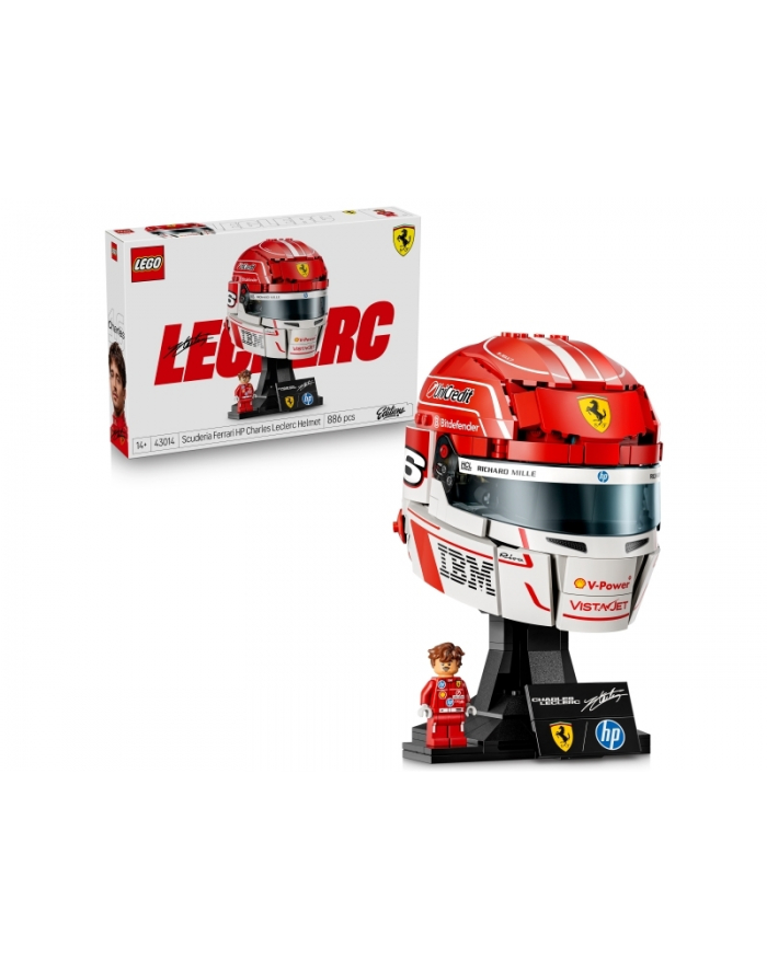 LEGO Editions 43014 - Kask Charles Leclerc Scuderia Ferrari HP główny