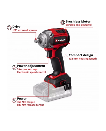 Klucz udarowy 18V TP-CW 18/350-C LI BL-SOLO 4510055 EINHELL