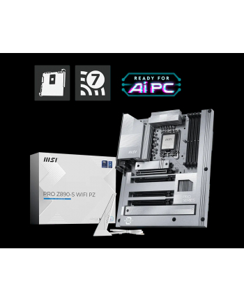 MSI PRO Z890-S WIFI PZ LGA1851 MB 4xDDR5 HDMI 2.1 DisplayPort 1.4 3xM.2 nr 1