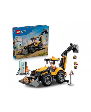 LEGO City 60480 - Żółta koparko-ładowarka
