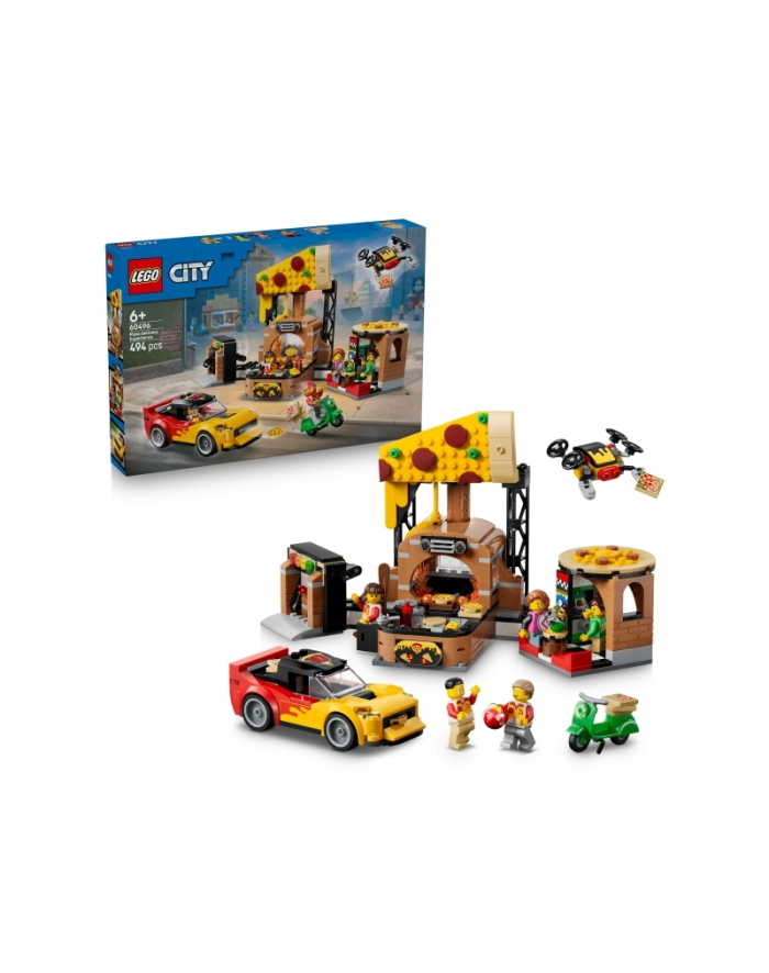 LEGO City 60496 - Dostawa pizzy z pojazdami główny
