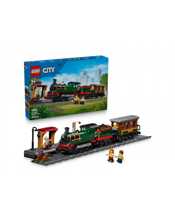 LEGO City 60511 - Retro pociąg z lokomotywą parową główny