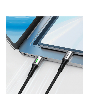 LOGILINK CU0443 Kabel USB 3.2 Gen2x2 typu C M do M 20 Gbs 240W 4K LED metalowa obudowa czarny 1.5m nr 1