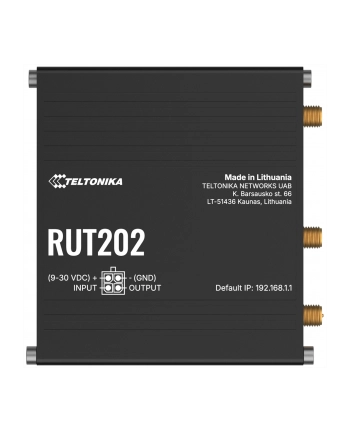 TELTONIKA NETWORKS RUT202 Dual Sim 4G/LTE/3G WiFi EMEA EU Industrial Router
